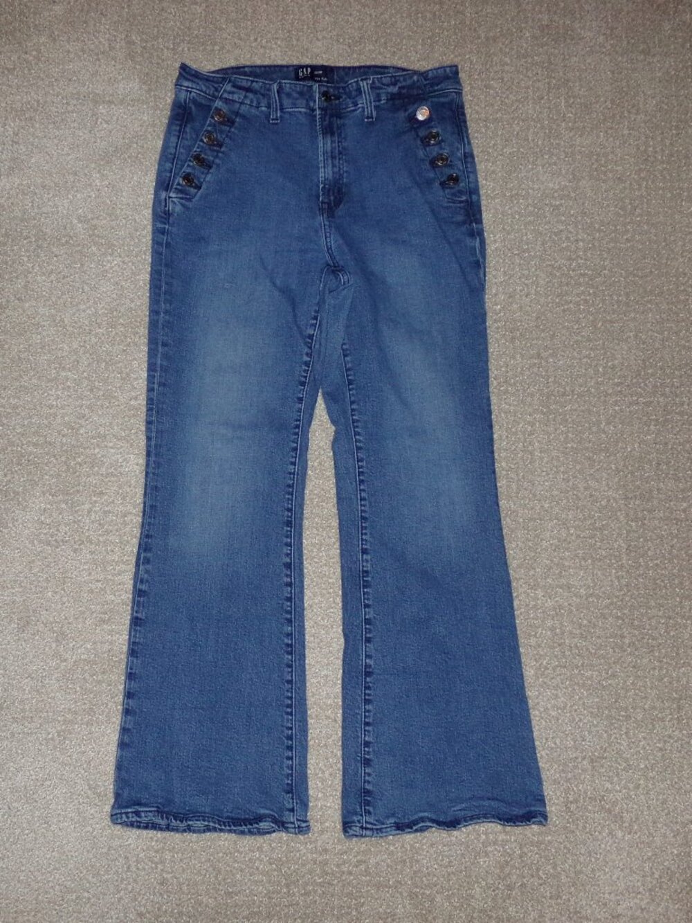 WOMENS GAP '70'S FLARE LEG JEANS SZ 12/31R